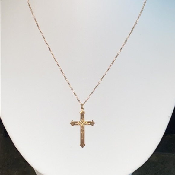 10kt Gold filled Cross necklaces. - Picture 1 of 2